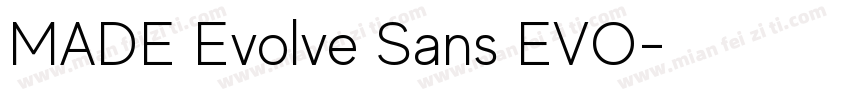 MADE Evolve Sans EVO字体转换